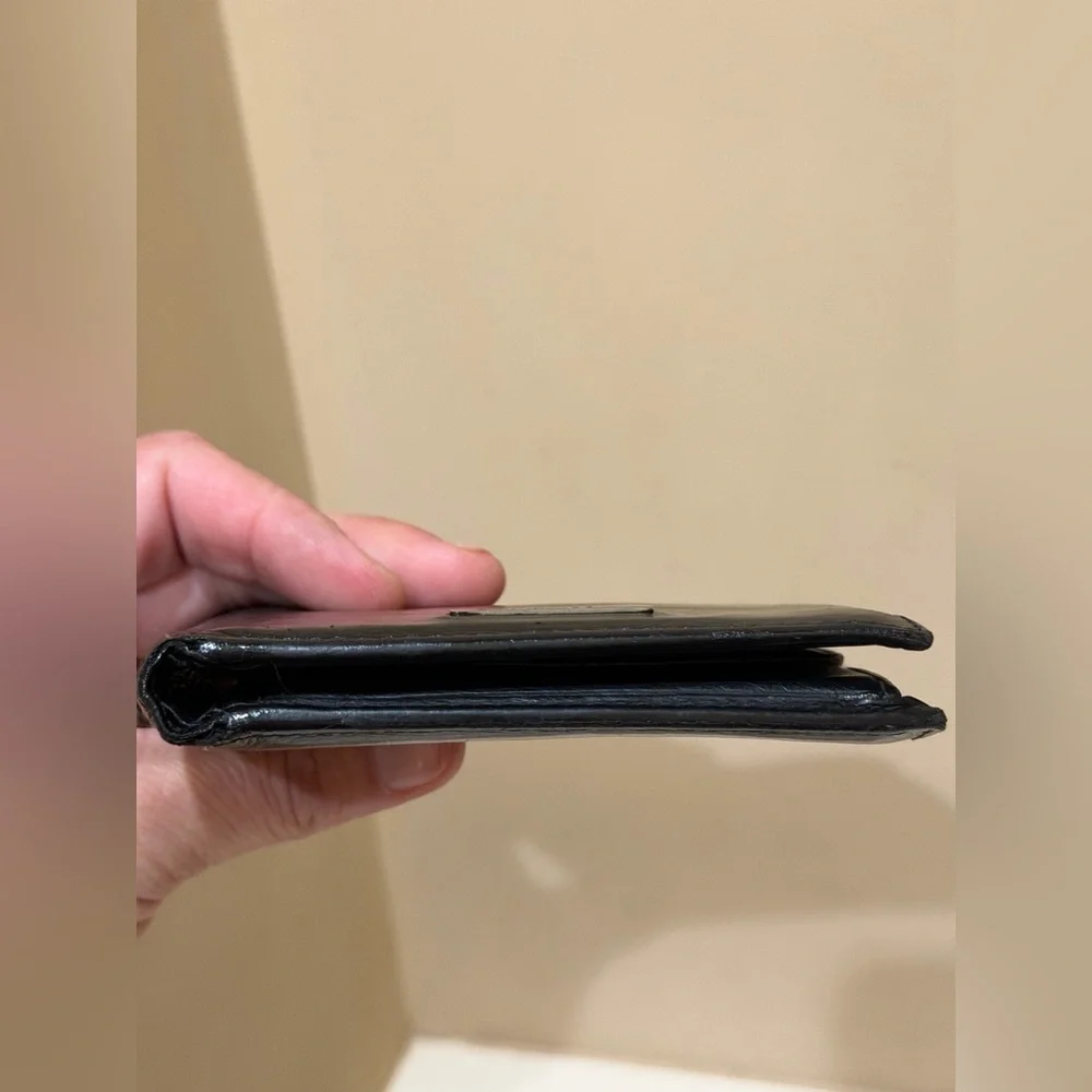 Christian Dior Black Leather Men’s Bifold Wallet